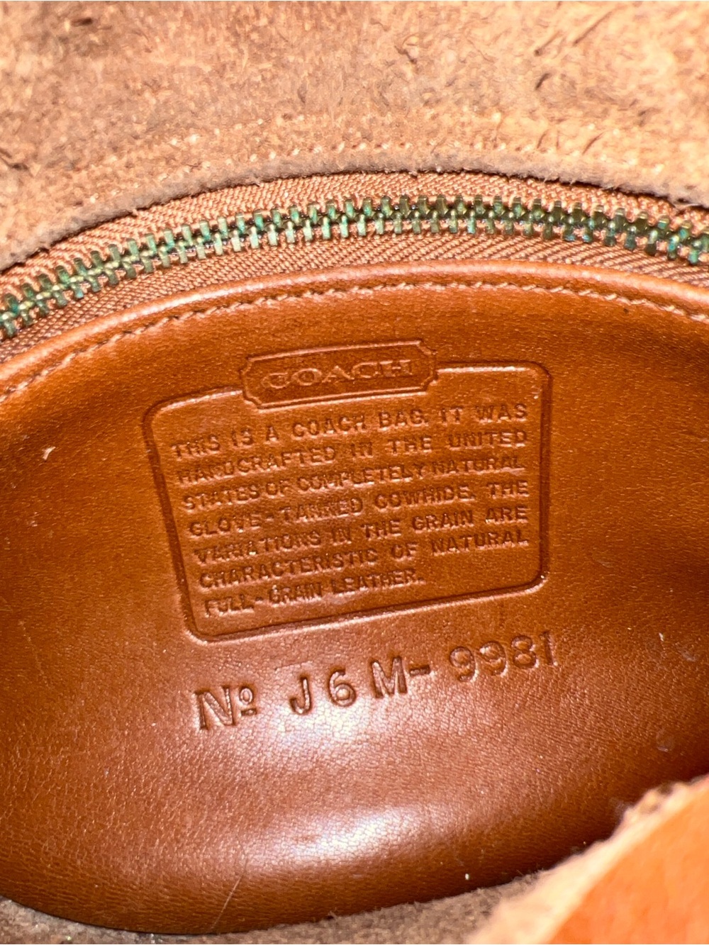 Vintage Coach British Tan Watson Leather Crossbody Bag Style # 9981 - Picture 3 of 16